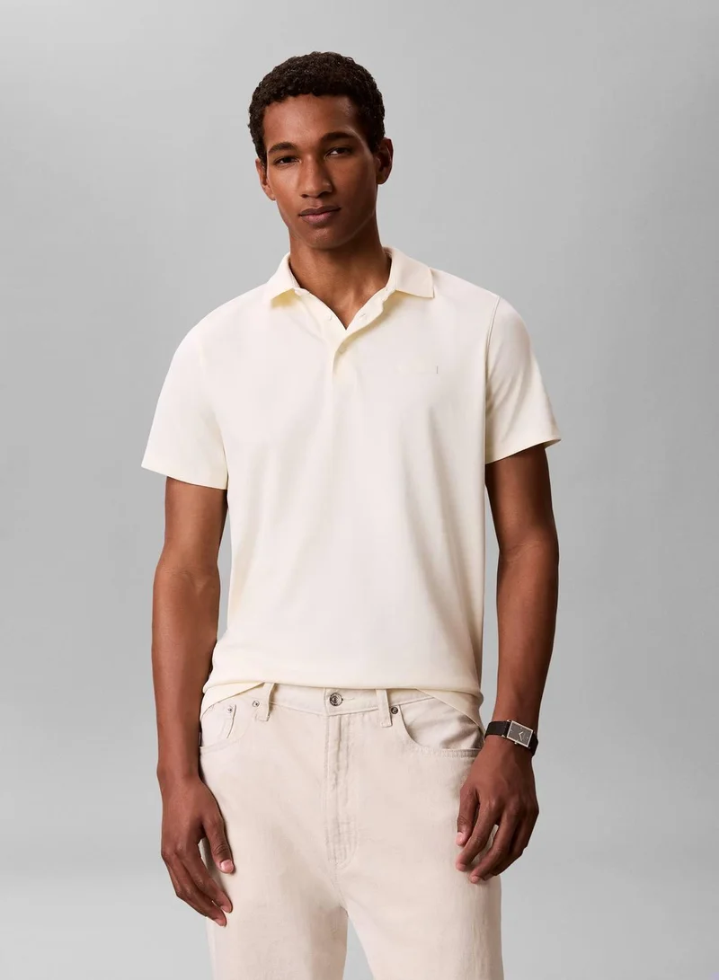 Slim Cotton Badge Polo Shirt