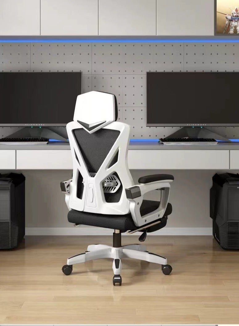 Gaming Chair Office Chair Computer Chair with Footrest Support Backrest and Armrest Ergonomic Chair,  Adjustment Height and Reclining for Home Office - Image 2