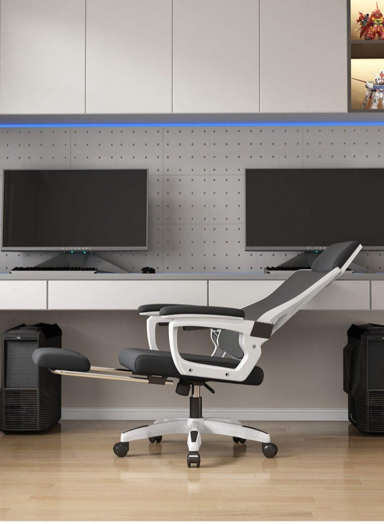 Gaming Chair Office Chair Computer Chair with Footrest Support Backrest and Armrest Ergonomic Chair,  Adjustment Height and Reclining for Home Office - Image 3