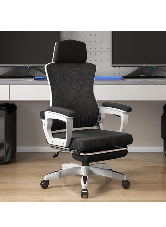 Gaming Chair Office Chair Computer Chair with Footrest Support Backrest and Armrest Ergonomic Chair,  Adjustment Height and Reclining for Home Office - Image 1