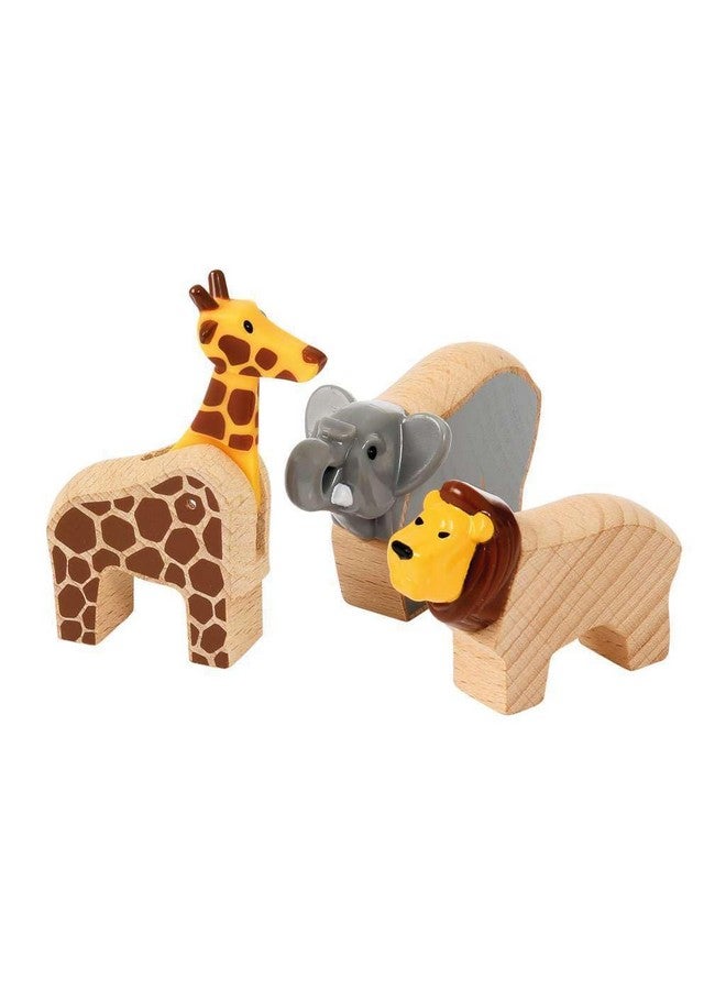 Brio BRIO World 33960 - Safari Adventure Set - 26 Piece FSC-Certified Wooden Toy Train Set for Kids Ages 3 and Up | Imaginative Play | Educational | Compatible Railway Systems  - Image 5