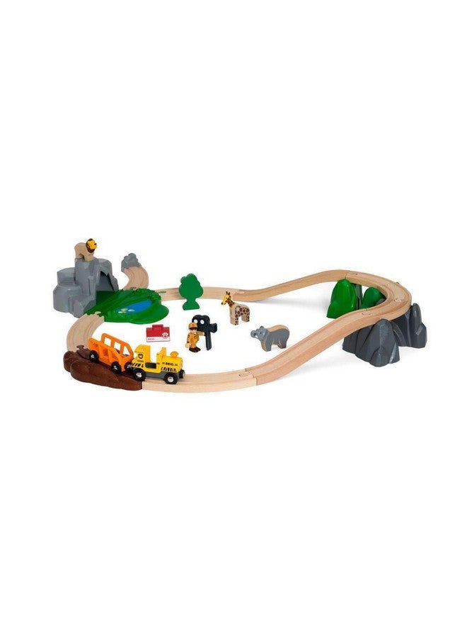 Brio BRIO World 33960 - Safari Adventure Set - 26 Piece FSC-Certified Wooden Toy Train Set for Kids Ages 3 and Up | Imaginative Play | Educational | Compatible Railway Systems  - Image 3