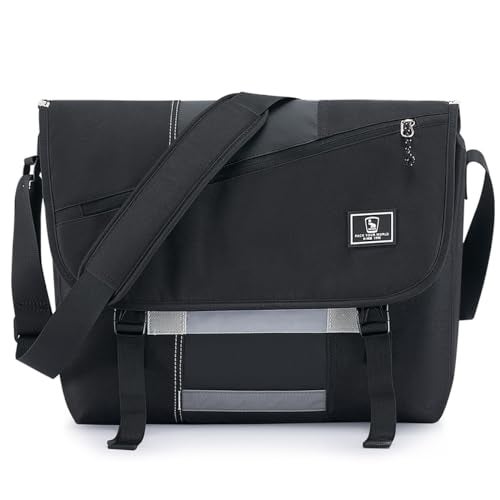 OIWAS Messenger Bag for Men, 14 Inch Laptop Crossbody Bags Women Casual Satchel Shoulder Bag College Travel Office Briefcase - Image 1