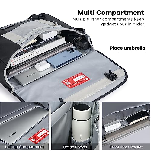 OIWAS Messenger Bag for Men, 14 Inch Laptop Crossbody Bags Women Casual Satchel Shoulder Bag College Travel Office Briefcase - Image 3
