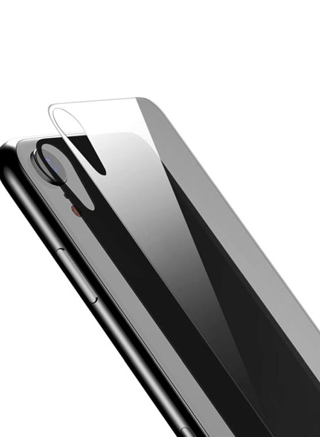 واقٍ خلفي كامل التغطية مصنوع من الزجاج المقوى لهاتف أبل آيفون XR شفاف - Image 3
