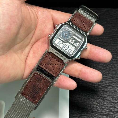 HEMSUT 18mm Tactical Nylon Strap for Casio Watches Quick Release Military Style ShockResistant Band Compatible with AE1200 DWH5600 F91W A168W More - Image 3