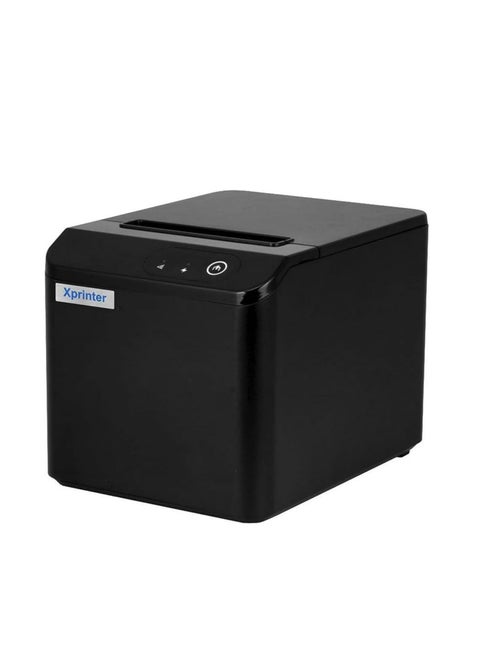 80mm thermal bill printer with automatic cutter, USB powered, model XP-T80Q, monochrome