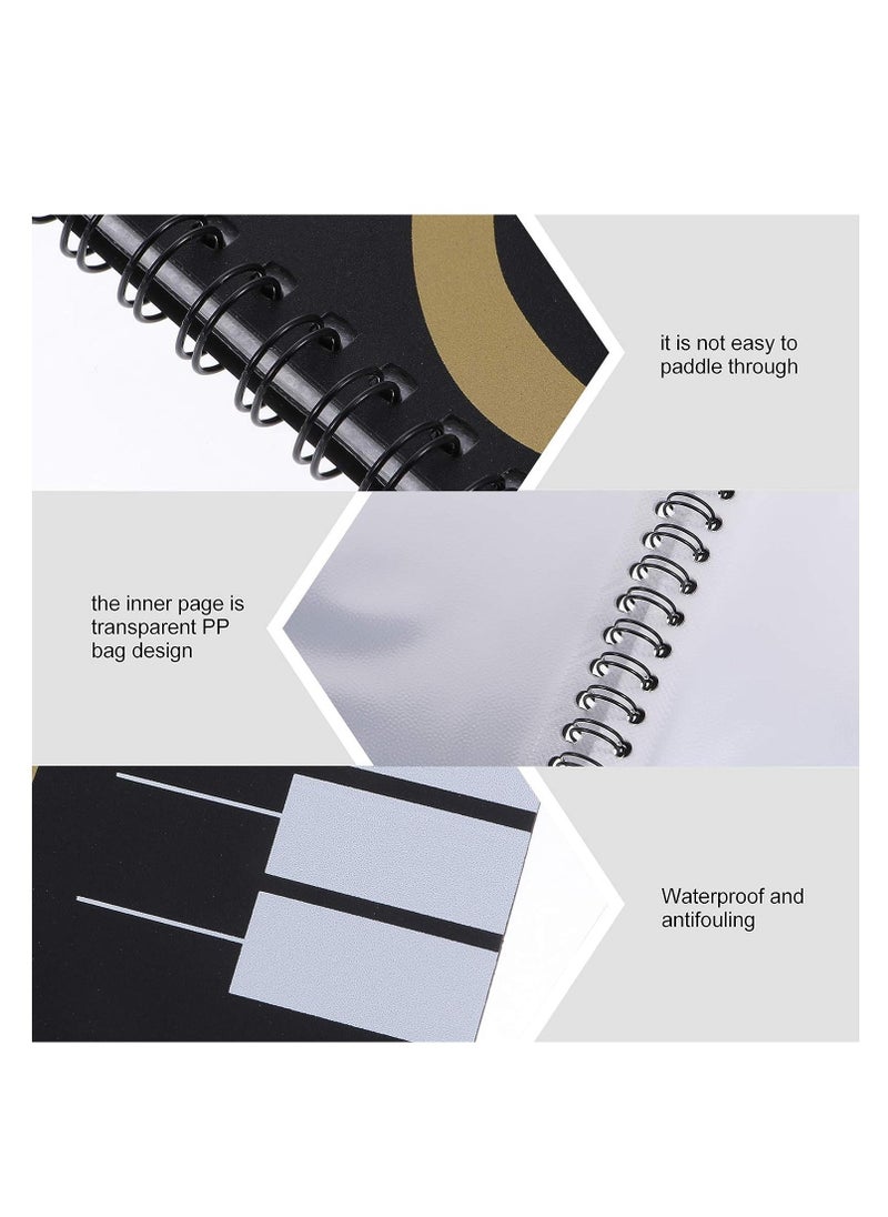 SYOSI - Sheet Music Folder Waterproof 20 Pages Spiral-Bound A4 Sheet Music Storage Paper Folder Sheet Music Folder Paper Documents Storage Folder for Musicians Student Documents Supply - Image 1