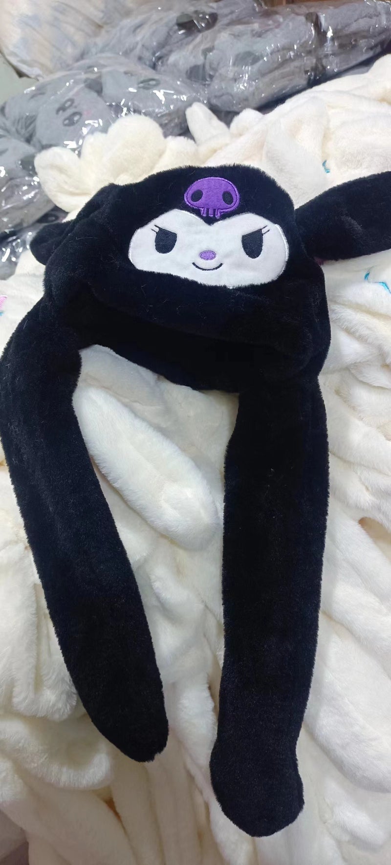 Adorable Cinnamoroll Plush Hat with Movable Ears pudding dog  - Image 2