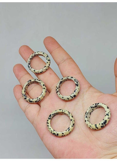 Seed of Life Ring Jasper Stone 6mm Thickness (Standard Size) (51504)