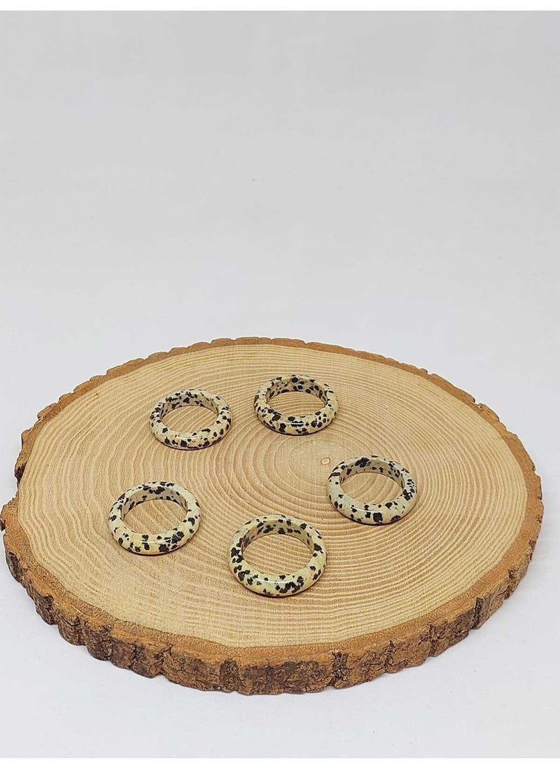 Yaşam Tohumu Seed of Life Ring Jasper Stone 6mm Thickness (Standard Size) (51504)  - Image 2