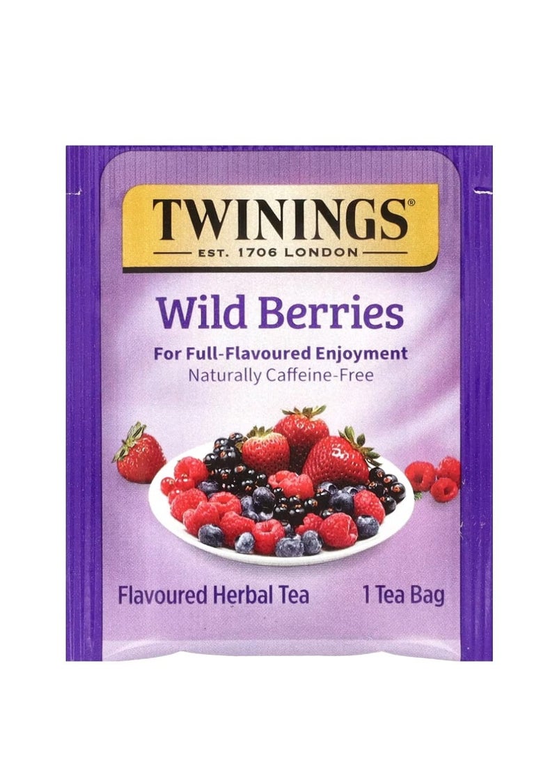تويننجز شاي أعشاب بنكهة التوت البري خالي من الكافيين من حشرات الشاي 1.41 أونصة (40 جم) - Image 2