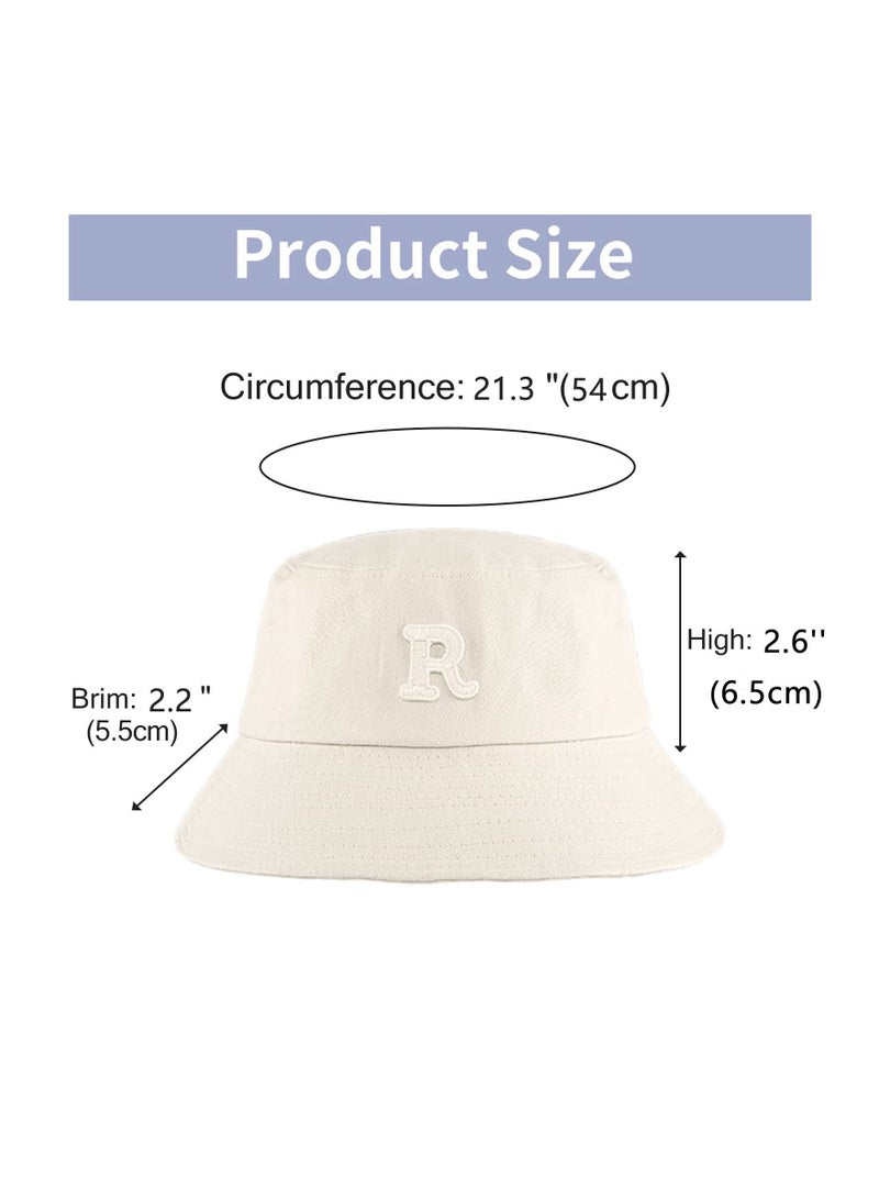 KASTWAVE Sun Hat, Beach Cap Bucket Hat Adjustable Kids Summer Outdoor Baby Sun Protection, for Kid Girl Boy UPF 50+ Cotton, Creamy-White - Image 5
