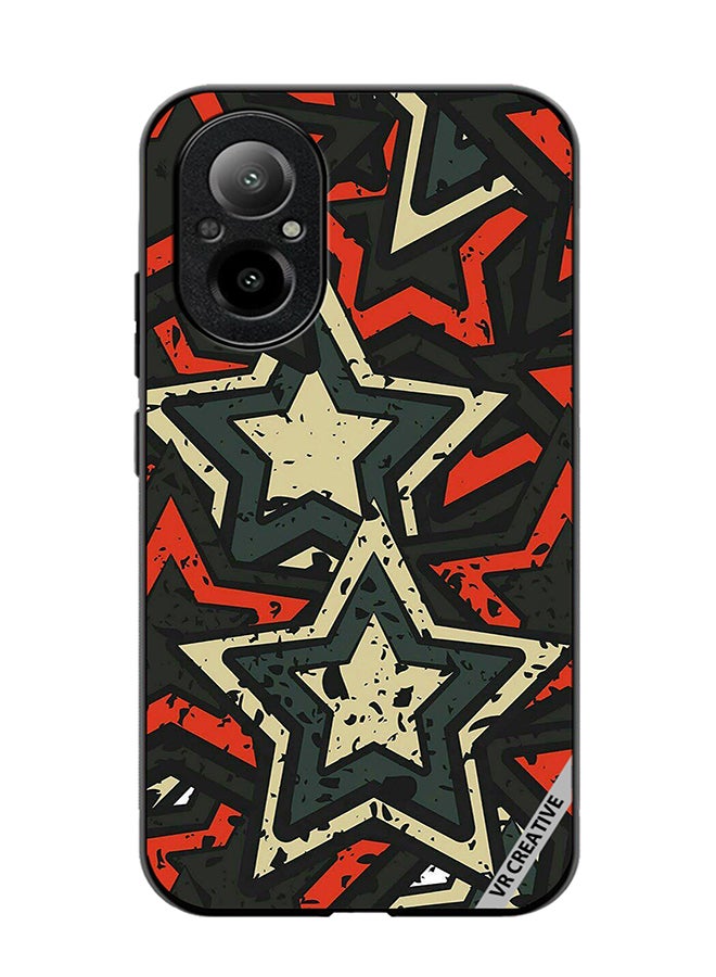 VR CREATIVE Protective Case Cover For Realme C67 4G Stars Design Multicolour - Image 1