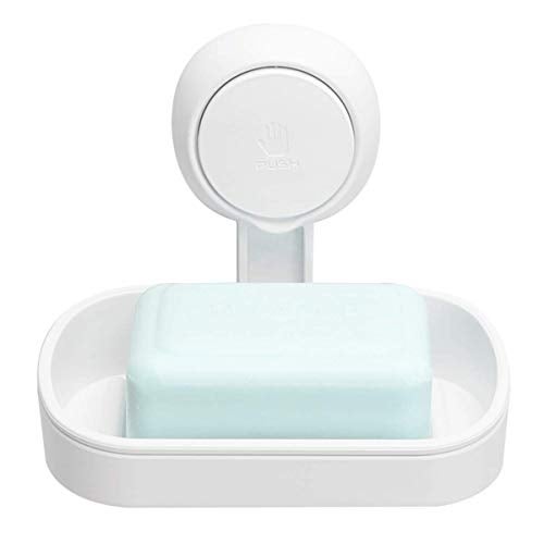 Nyarra Soap Holder for Bathroom, Non-Drill Vacuum Suction Holder Soap Stand for Bathroom, Durable Wall Mount Soap Dish, Easy One Push Installation [NR-0561] - Image 1