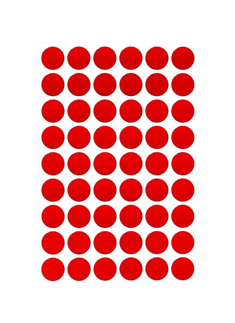 Sadaf - 540-Piece Round Labels 18mm Diameter Red - Image 1
