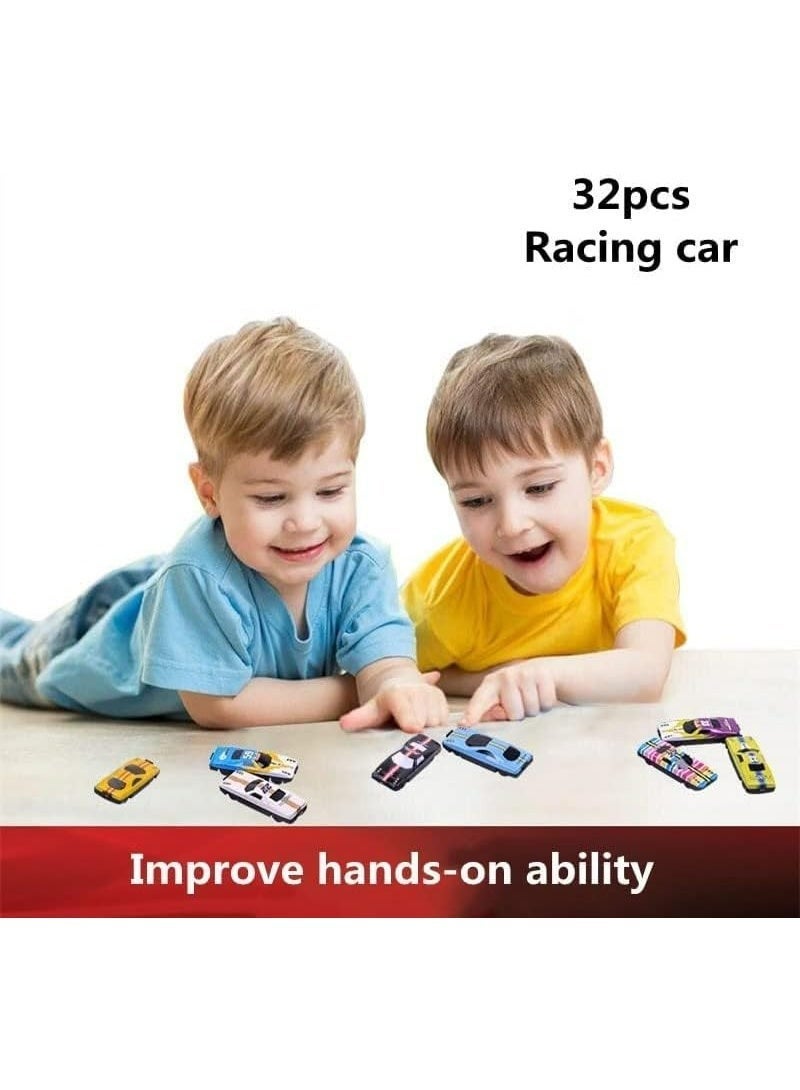 32 Pcs Die-Cast Metal Racing Sports Car Set - Collect Them All! - Image 4