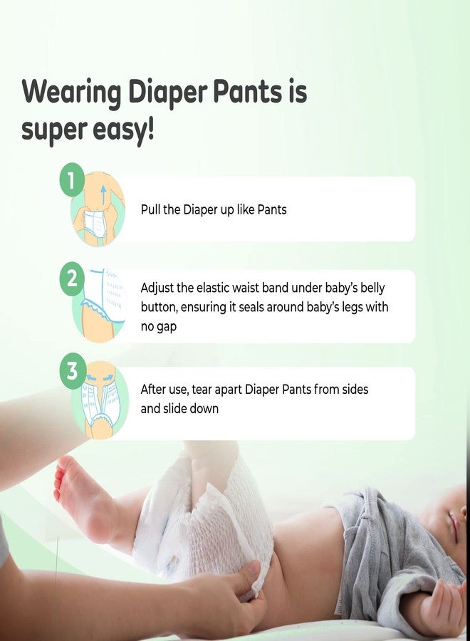 Mylo Care Disposable Diaper Pants & Baby Wipes Combo|Organic Coconut Oil & Neem|12 Hours Leak Protection|Chemical Free|Baby Essentials (Diaper (L)-64 Count, Wipes with lid Pack of 3) - Image 4