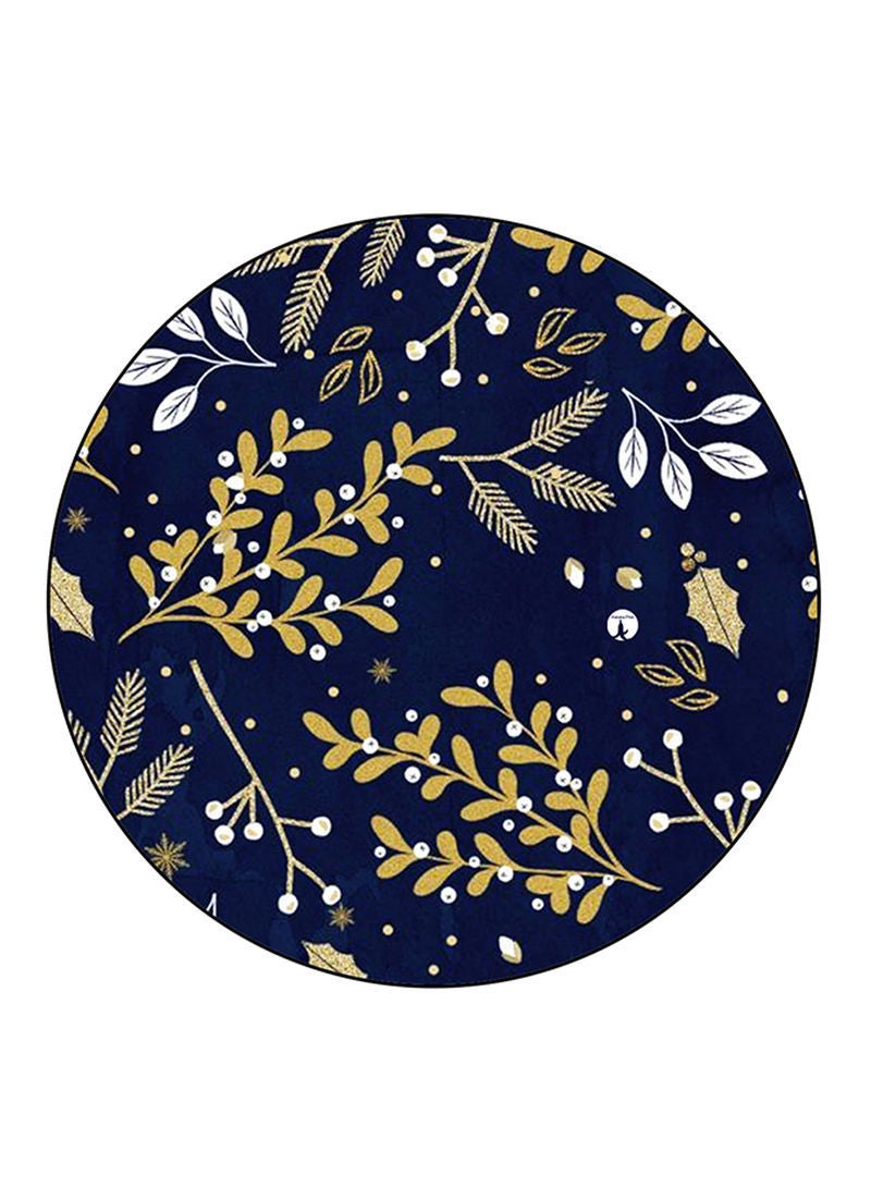 Flowers Printed Mouse Pad Round  Multicolour