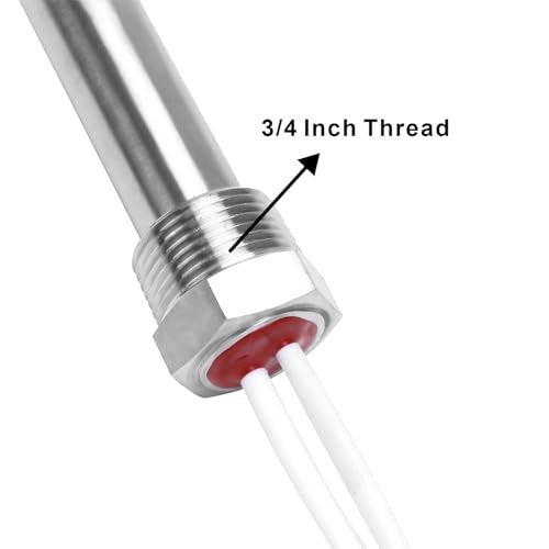 DERNORD Immersion Cartridge Heater 12V 150W Hot Rod Heating Element Replacement 3/4 Inch Thread - Image 2