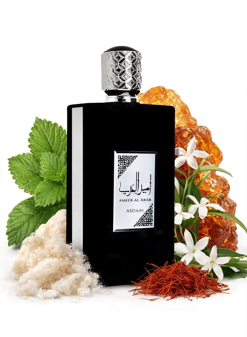 أصداف أمير العرب أو دو برفيوم | عطر رجالي يدوم طويلًا بنفحات خشبية ومسكية | مثالي للرجال الذين يفضلون الروائح القوية والثابتة - ١٠٠ مل أو دو برفيوم - Image 1