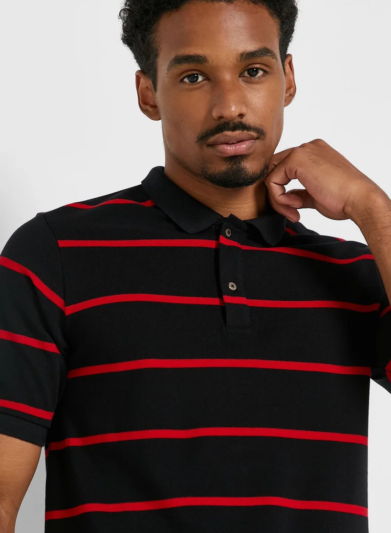 Seventy Five Striped Polo Shirt