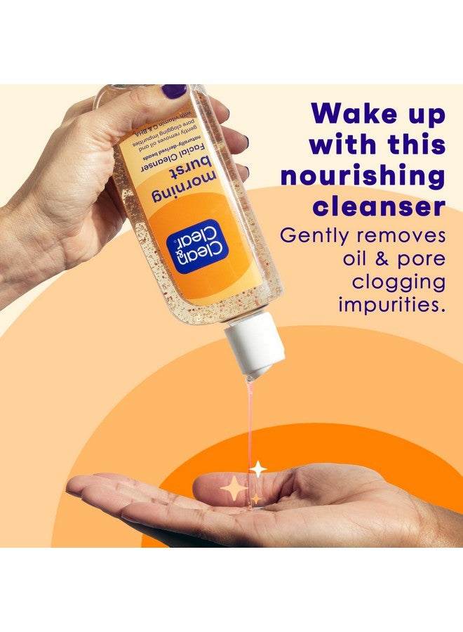 Clean & Clear Morning Burst Oilfree Facial Cleanser With Vitamin C & Ginseng Gentle Daily Face Wash For All Skin Types 8 Fl. Oz (Pack Of 6) Packaging May Vary - Image 2
