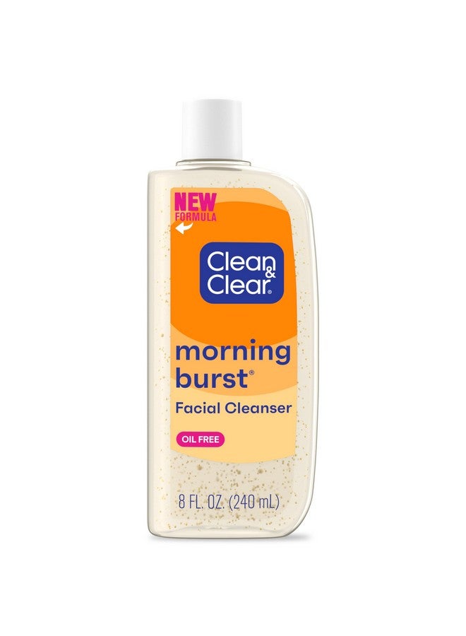 Clean & Clear Morning Burst Oilfree Facial Cleanser With Vitamin C & Ginseng Gentle Daily Face Wash For All Skin Types 8 Fl. Oz (Pack Of 6) Packaging May Vary - Image 1
