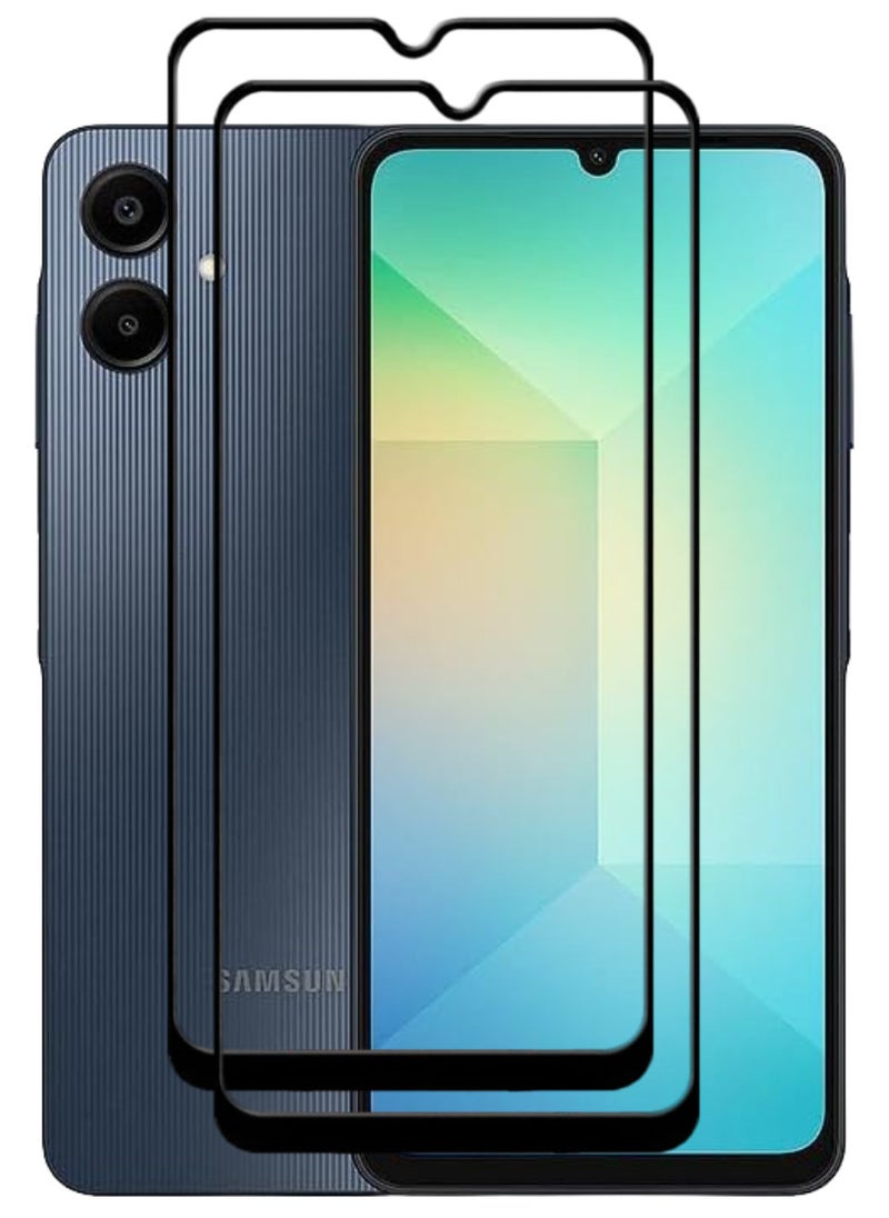 ACLIX 2 Pieces Antistatic ESD Dustproof Premium Quality High Definition Tempered Glass Screen Protector Designed For Samsung Galaxy A06 - Image 1