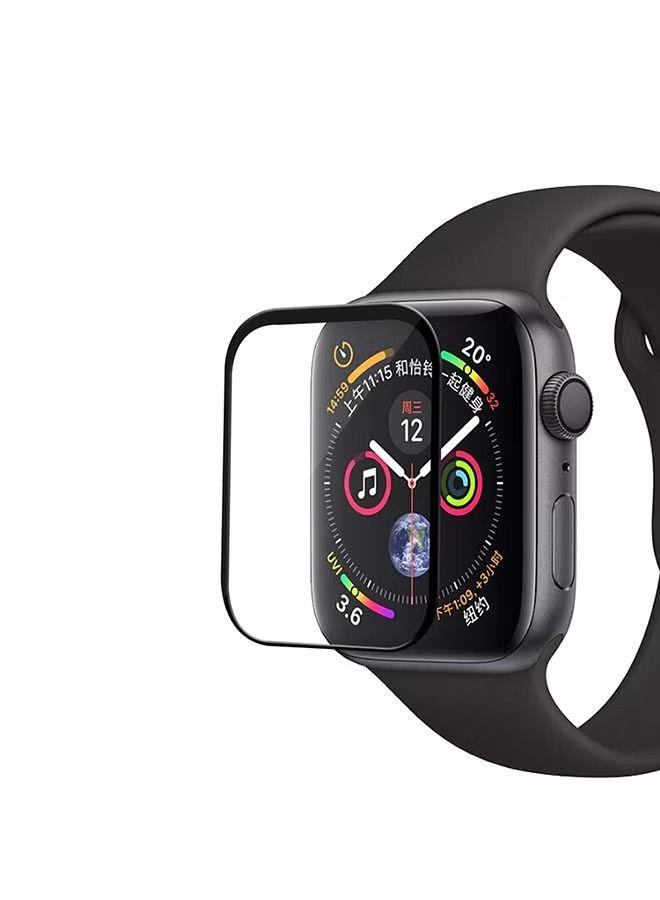 إيف واقي شاشة لساعة أبل سلسلة 4/5 40 ملم شفاف / أسود - Image 2