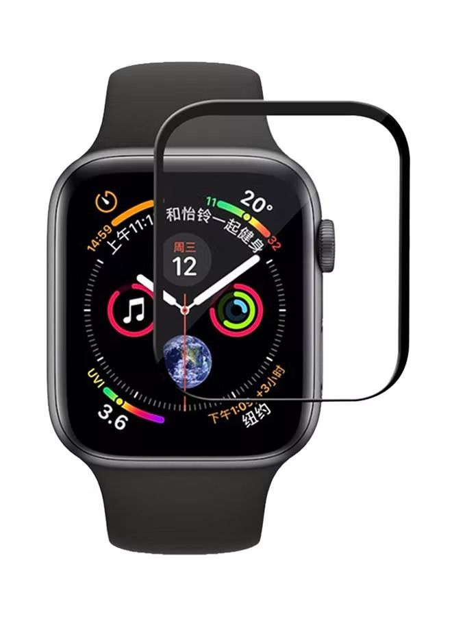 إيف واقي شاشة لساعة أبل سلسلة 4/5 40 ملم شفاف / أسود - Image 1