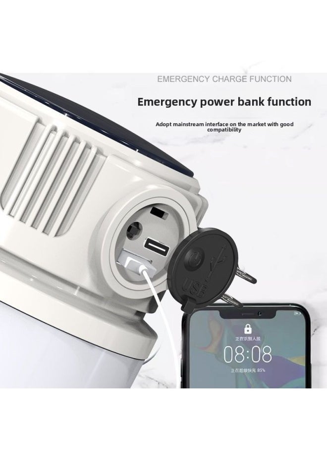 Generic Camping Light Solar Rechargeable Long Endurance Tent Light Emergency Light Camping Light Rechargeable Lights New-Color:Bulb Light  Can Charge Mobile Phones - Standard Configuration: High Brightness 688 + Until 99 Days + Four Levels Of Dimming  - Image 4