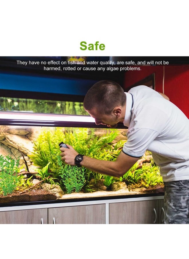 VAYINATO VAYINATO® 12 Inch Green Rotella Aquarium Fish Tank Decoration Plastic Plants | Artificial Plants for Indoor Home and Office Decoration 6 Pcs Pack by Petzlifeworld  - Image 3