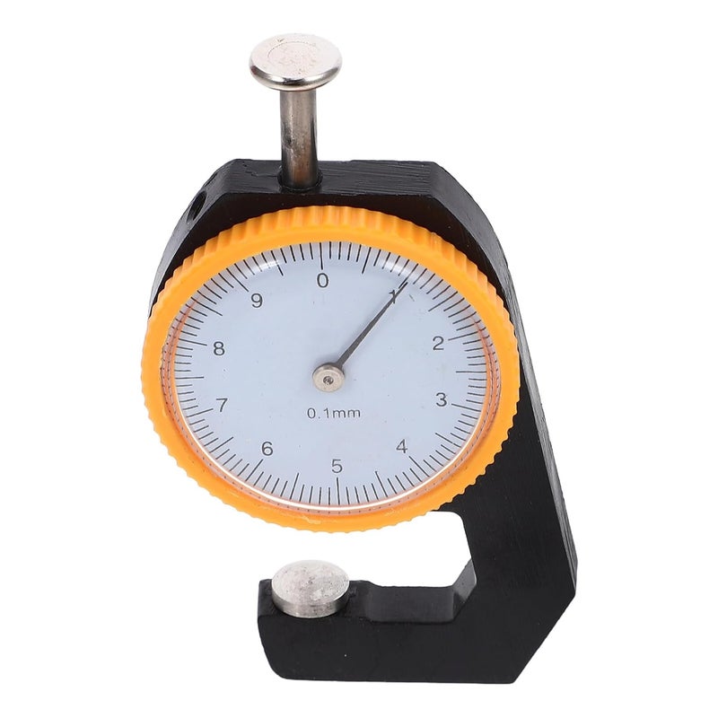 Precision Dial Thickness Gauge 0 10mm Flat Head Leather Cloth Paper Jewelry Measuring Tool - Image 2