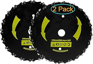KAKO KAKO Chainsaw Brush Cutter Blade,9" x 20T Chainsaw Tooth Brush Blade,Brush Cutter Blades for Trimmers, Chainsaw Tooth  - Image 1