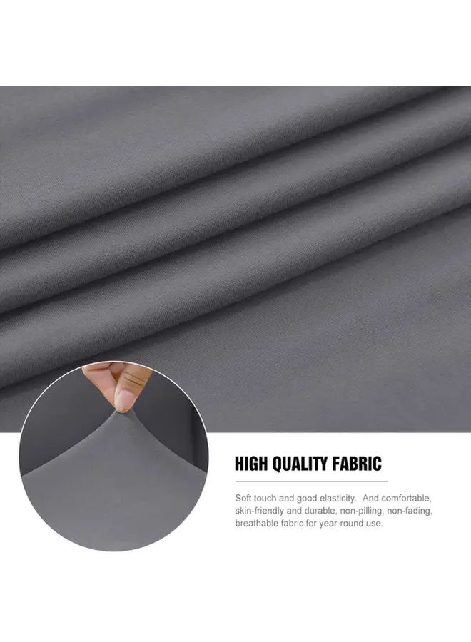 Elastic Outdoor Patio Cushion Cover Replacement 3 Seater Light Gray - Image 2