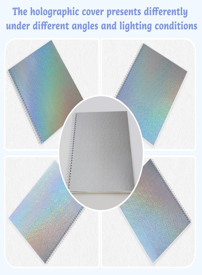 Dajino Large Reusable Sticker Book Collecting Album 8.5×11 Inch Sticker Storage Collection Organizer Book for Adult with 40 Sheets Letter Size Blank Release Paper and Holographic Cover (Dot) - Image 2