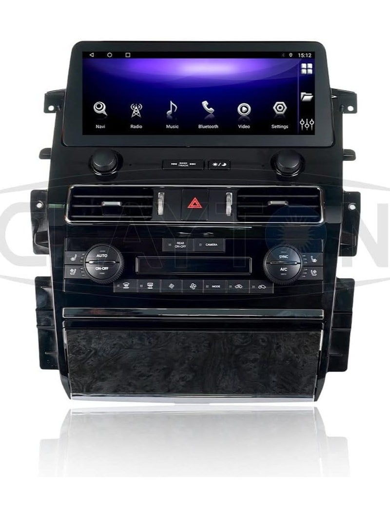 Claytoon Claytoon Car Stereo Screen For Nissan Patrol 2013 to 2022 Full Touch Android Multimedia Monitor & Screen Tablets Video Players, Support 1024x768P (RAM 4GB, ROM 32GB) - Image 1