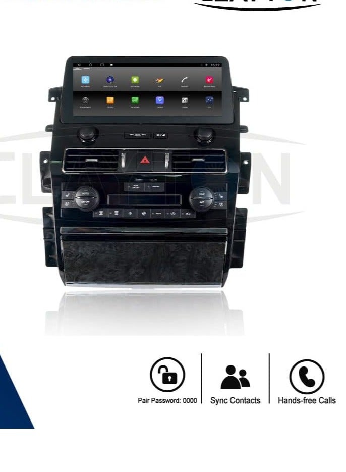 Claytoon Claytoon Car Stereo Screen For Nissan Patrol 2013 to 2022 Full Touch Android Multimedia Monitor & Screen Tablets Video Players, Support 1024x768P (RAM 4GB, ROM 32GB) - Image 3