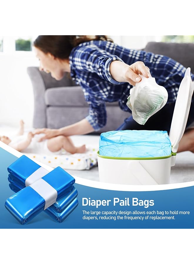 Diaper Refill Liners Diaper Pail Liner Refills Bags Smell Bags 12Pcs Diaper Disposal Bin Liners - Image 5