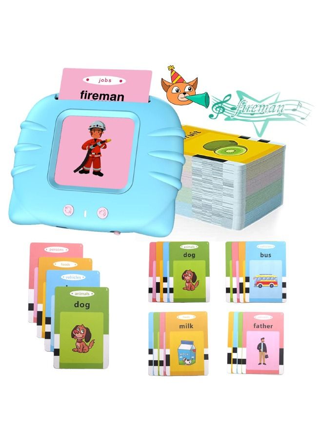 Educational Learning Toys for 2-6 Kids, Listen and Learn Literacy Audible Flash Cards for Kid, 112 Pieces Talking Audio Flashcards with Sound Effects Contains 224 Sight Words for Preschool Boys Girls  - Image 2