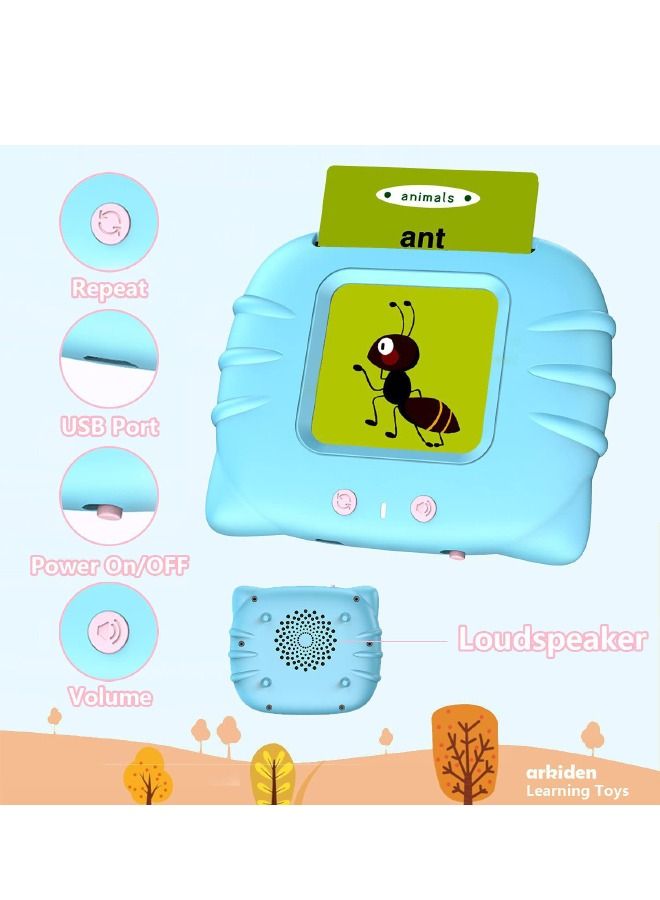 Educational Learning Toys for 2-6 Kids, Listen and Learn Literacy Audible Flash Cards for Kid, 112 Pieces Talking Audio Flashcards with Sound Effects Contains 224 Sight Words for Preschool Boys Girls  - Image 3