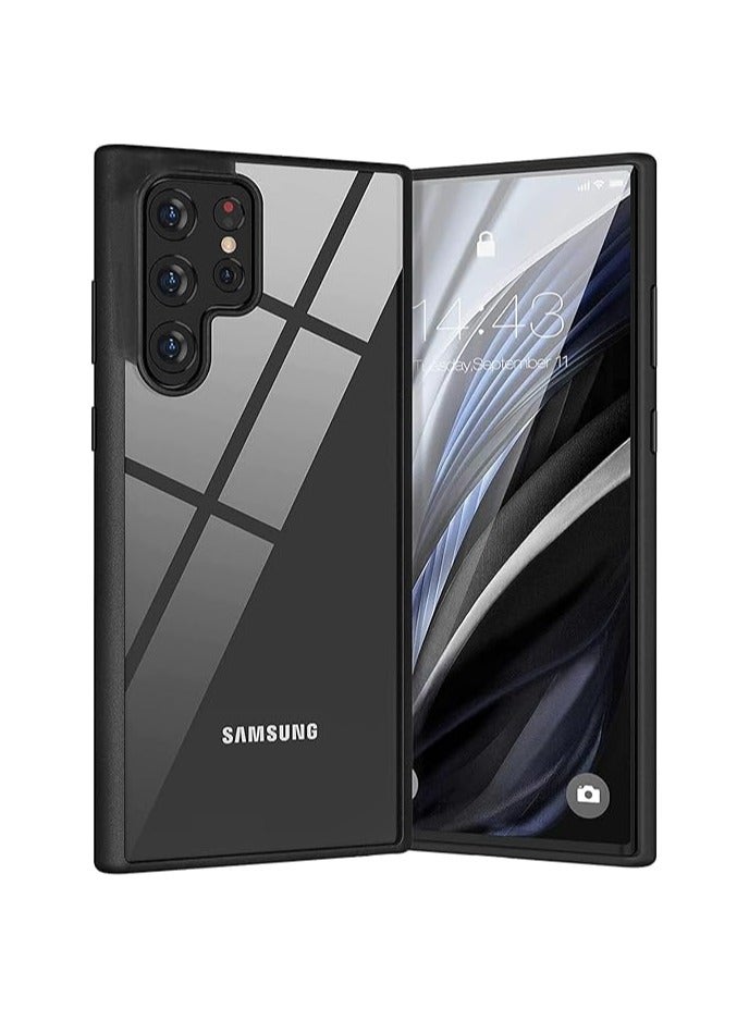 Magic Mask Clear Case Compatible With Samsung Galaxy S23 Ultra Cover Clear Case Shockproof Hard PC +Soft Silicone [Not Yellowing] Transparent Protective Slim  - Image 1