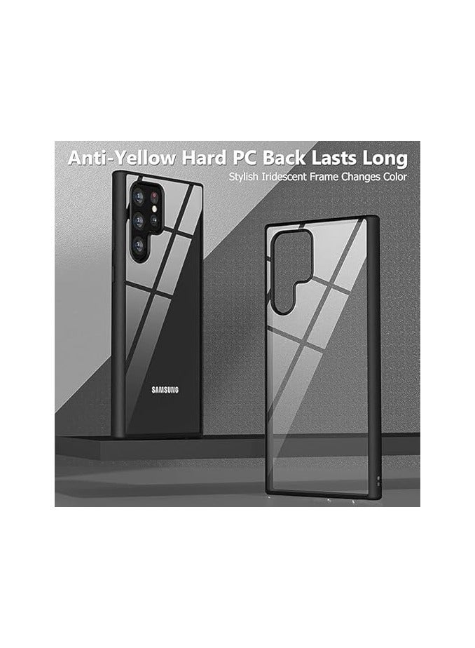 Magic Mask Clear Case Compatible With Samsung Galaxy S23 Ultra Cover Clear Case Shockproof Hard PC +Soft Silicone [Not Yellowing] Transparent Protective Slim  - Image 5