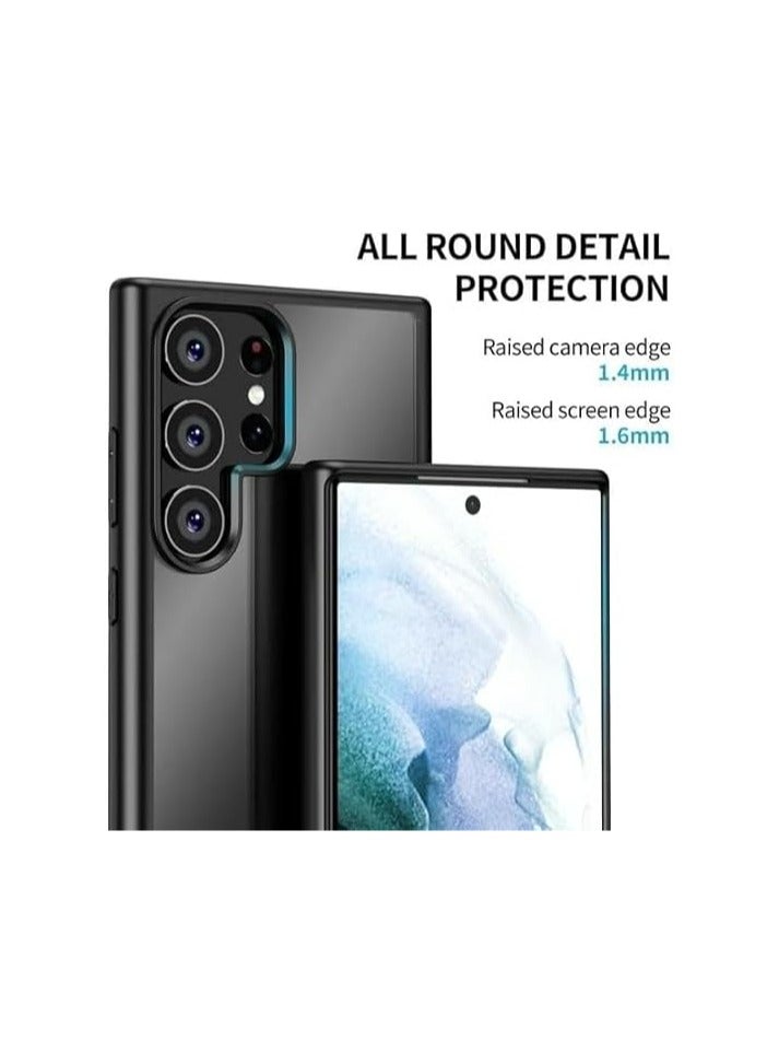 Magic Mask Clear Case Compatible With Samsung Galaxy S23 Ultra Cover Clear Case Shockproof Hard PC +Soft Silicone [Not Yellowing] Transparent Protective Slim  - Image 3