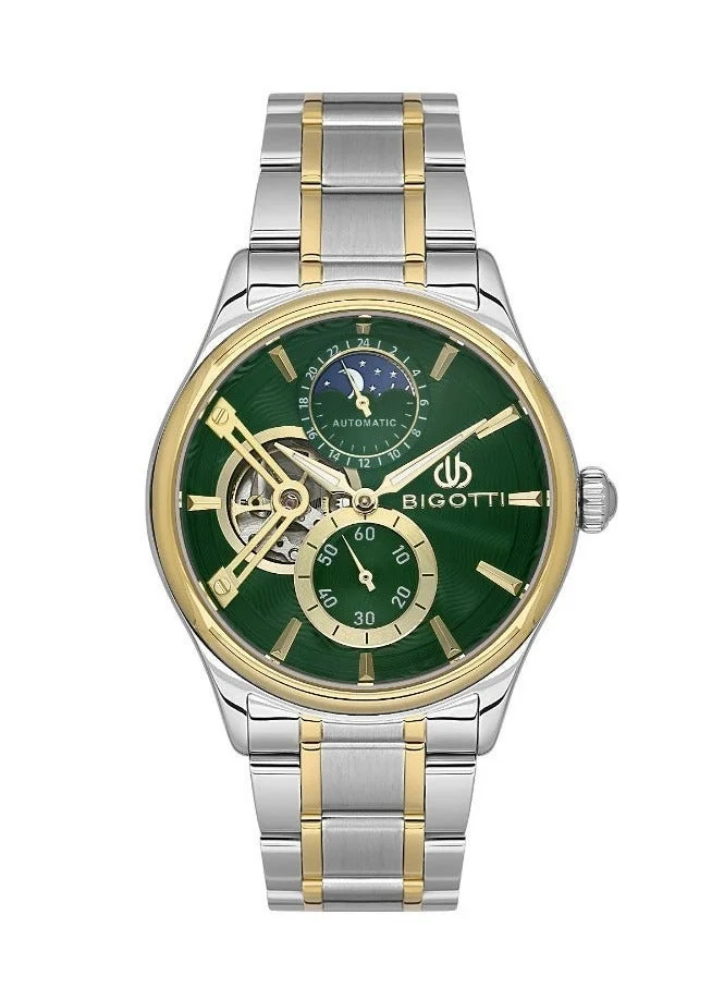 BIGOTTI Bigotti - Raffinato Men Watch | Stainless SteelSteel Case | Analog | Round Dial | Mineral Glass | Automatic | Water Resistant 50 Meters