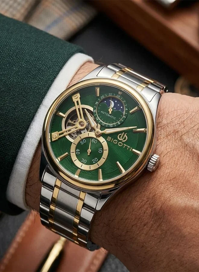 BIGOTTI Bigotti - Raffinato Men Watch | Stainless SteelSteel Case | Analog | Round Dial | Mineral Glass | Automatic | Water Resistant 50 Meters