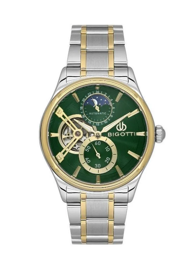 BIGOTTI Bigotti - Raffinato Men Watch | Stainless SteelSteel Case | Analog | Round Dial | Mineral Glass | Automatic | Water Resistant 50 Meters
