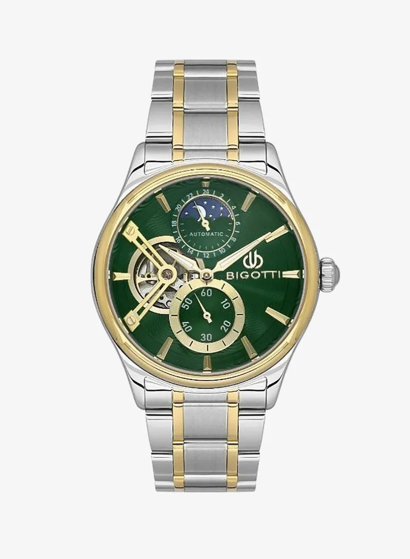 Bigotti Bigotti - Raffinato Men Watch | Stainless SteelSteel Case | Analog | Round Dial | Mineral Glass | Automatic | Water Resistant 50 Meters