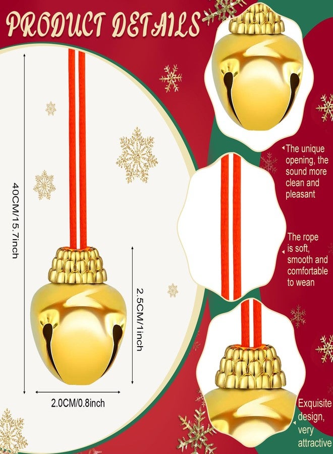 Janinka 120 Pieces Christmas Bell Necklaces Christmas Holiday Necklaces Bells for Xmas Party Accessories Favors Decorations Supplies (Cute Color) - Image 2